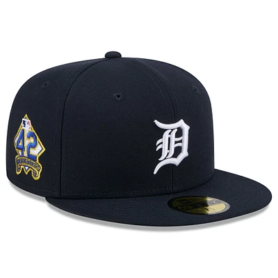 Men's New Era  Navy Detroit Tigers 2025 Jackie Robinson Day 59FIFTY Fitted Hat