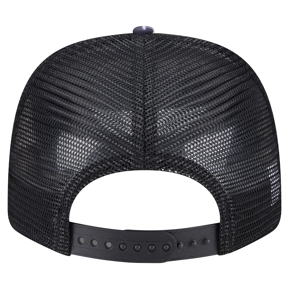 Casquette extensible à bouton-pression New Era bleu marine Detroit Tigers Adventure Drinks Pattern 9SEVENTY pour homme
