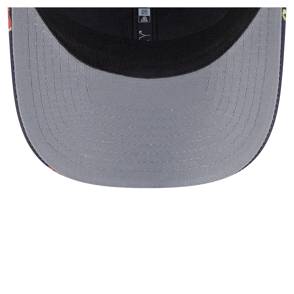 Casquette extensible à bouton-pression New Era bleu marine Detroit Tigers Adventure Drinks Pattern 9SEVENTY pour homme