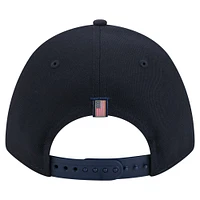 Casquette ajustable New Era 9FORTY M-Crown A-Frame bleu marine pour homme, motif drapeau américain, Detroit Tigers