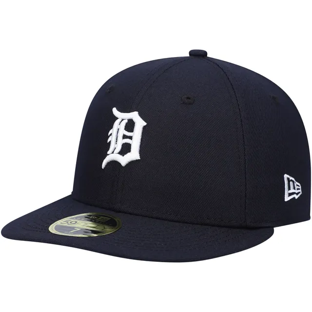 New Era 59Fifty Hat Detroit Tigers MLB Authentic Road Navy Blue Fitted Cap  (7 3/8)