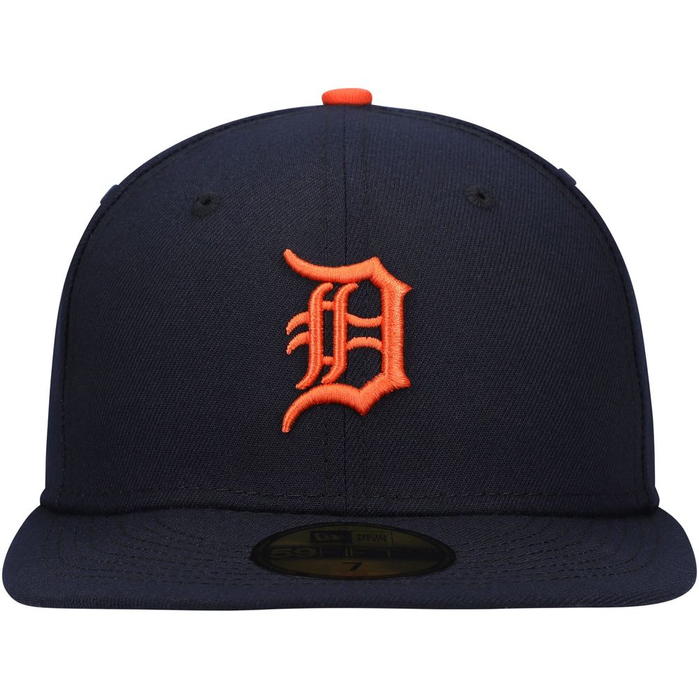 Men's New Era Navy Detroit Tigers Authentic Collection On-Field Road 59FIFTY Fitted Hat