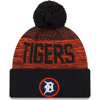 Lids Detroit Tigers '47 Home Patch Cuffed Knit Hat with Pom - Natural