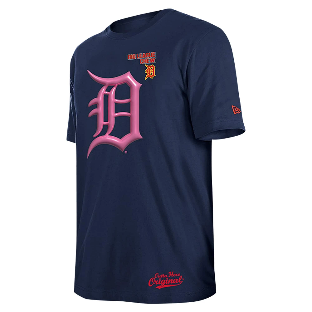 Men's New Era Navy Detroit Tigers Big League Chew T-Shirt