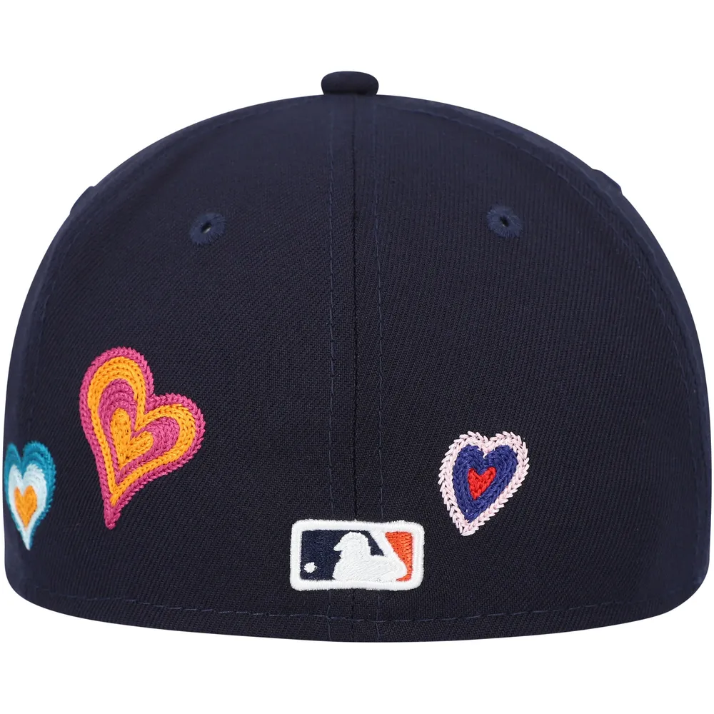 Detroit Tigers MLB Team Heart Navy 59FIFTY Fitted Cap