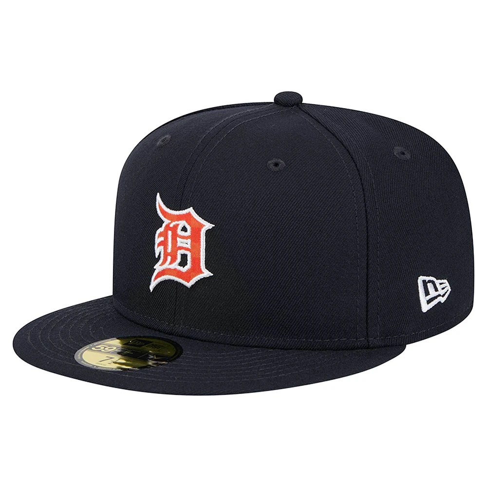 Casquette ajustée 59FIFTY Detroit Tigers bleu marine New Era pour homme