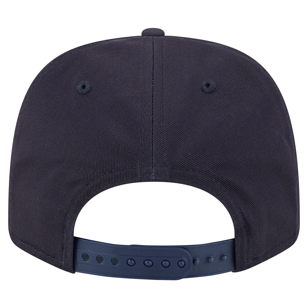 Men's New Era Navy Detroit Tigers Circle Patch 9SEVENTY Stretch-Snap Hat