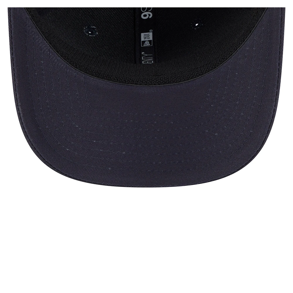 Men's New Era Navy Detroit Tigers Circle Patch 9SEVENTY Stretch-Snap Hat