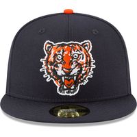 Men's New Era Navy Detroit Tigers Cooperstown Collection Wool 59FIFTY Fitted Hat