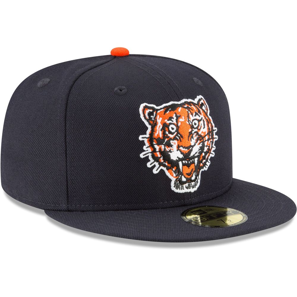 Men's New Era Navy Detroit Tigers Cooperstown Collection Wool 59FIFTY Fitted Hat