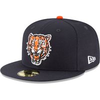 Men's New Era Navy Detroit Tigers Cooperstown Collection Wool 59FIFTY Fitted Hat