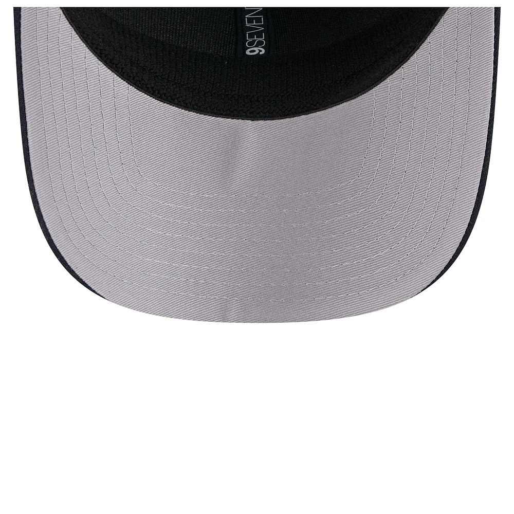 Casquette extensible à bouton-pression New Era bleu marine avec drapeau des Detroit Tigers 9SEVENTY pour homme