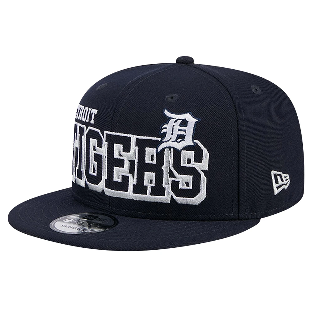 Men's New Era Navy Detroit Tigers Game Day Bold 9FIFTY Snapback Hat