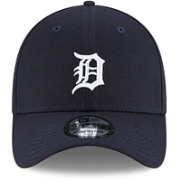 Men's New Era Navy Detroit Tigers Home Team Logo Classic 39THIRTY Flex Hat