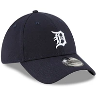 Men's New Era Navy Detroit Tigers Home Team Logo Classic 39THIRTY Flex Hat