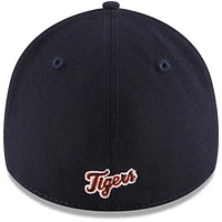 Men's New Era Navy Detroit Tigers Home Team Logo Classic 39THIRTY Flex Hat