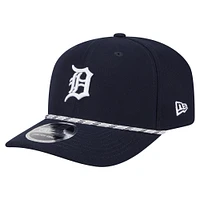 Men's New Era Navy Detroit Tigers Multi-Rope 9SEVENTY Stretch-Snap Hat