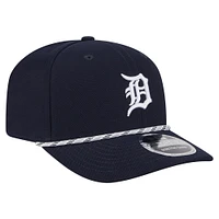 Men's New Era Navy Detroit Tigers Multi-Rope 9SEVENTY Stretch-Snap Hat