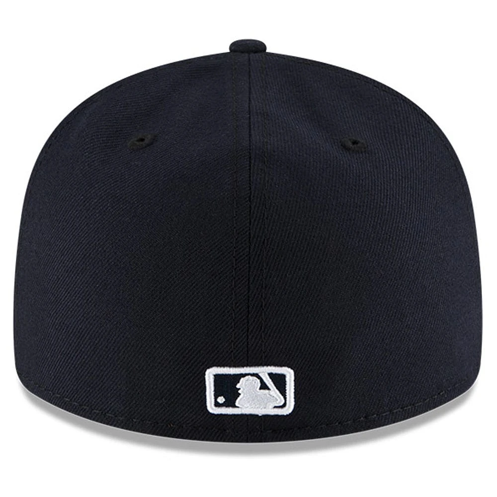 Casquette ajustée 59FIFTY à profil bas du Temple de la renommée baseball national des Detroit Tigers New Era pour hommes, bleu marine