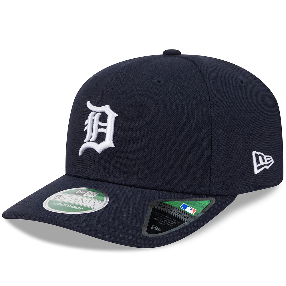 Men's New Era  Navy Detroit Tigers Player Replica 9SEVENTY Adjustable Hat