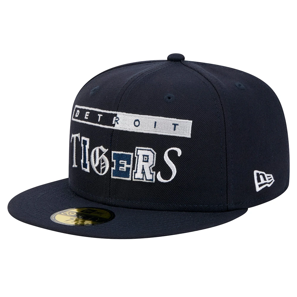 Men's New Era Navy Detroit Tigers Ransom 59FIFTY Fitted Hat