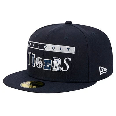 Casquette ajustée New Era 59FIFTY bleu marine Detroit Tigers Ransom pour homme