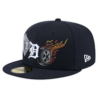 Men's New Era Navy Detroit Tigers State Stitch 59FIFTY Fitted Hat