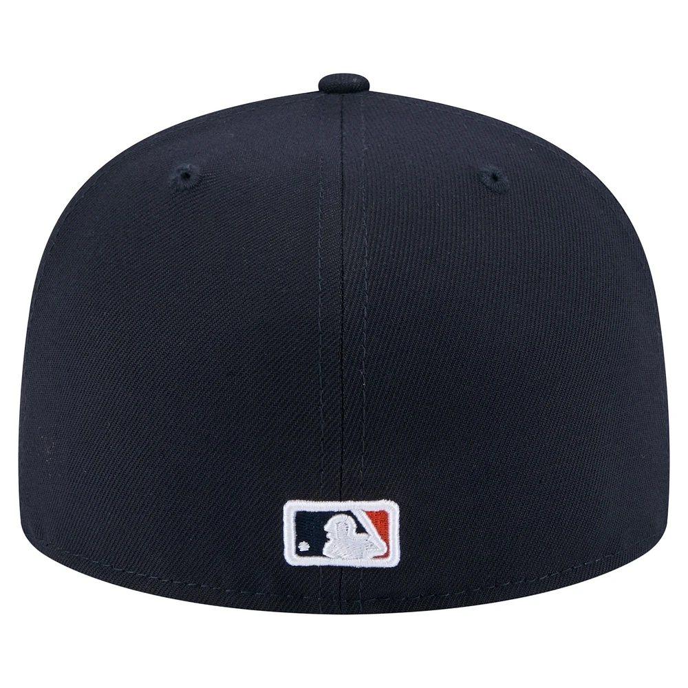 Men's New Era Navy Detroit Tigers State Stitch 59FIFTY Fitted Hat