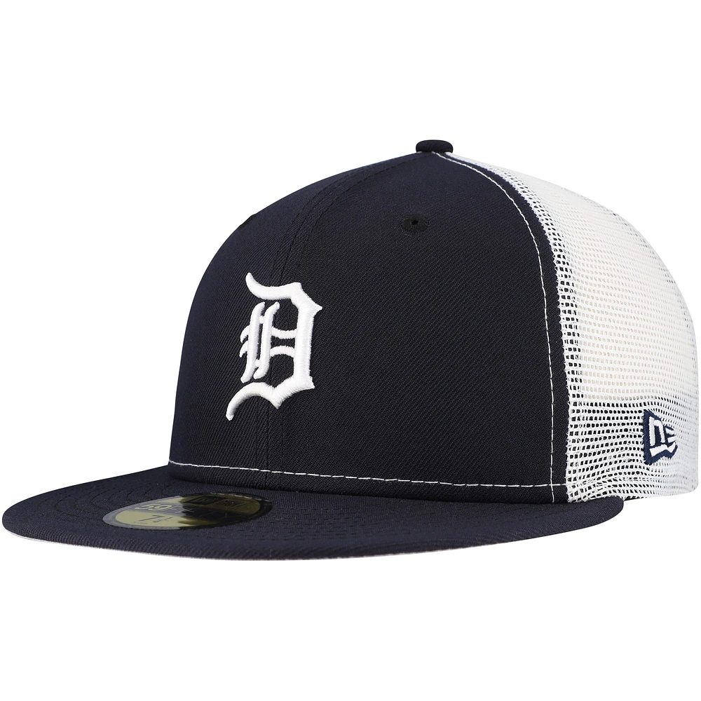 Casquette ajustée 59FIFTY Trucker bleu marine Detroit Tigers pour homme de New Era