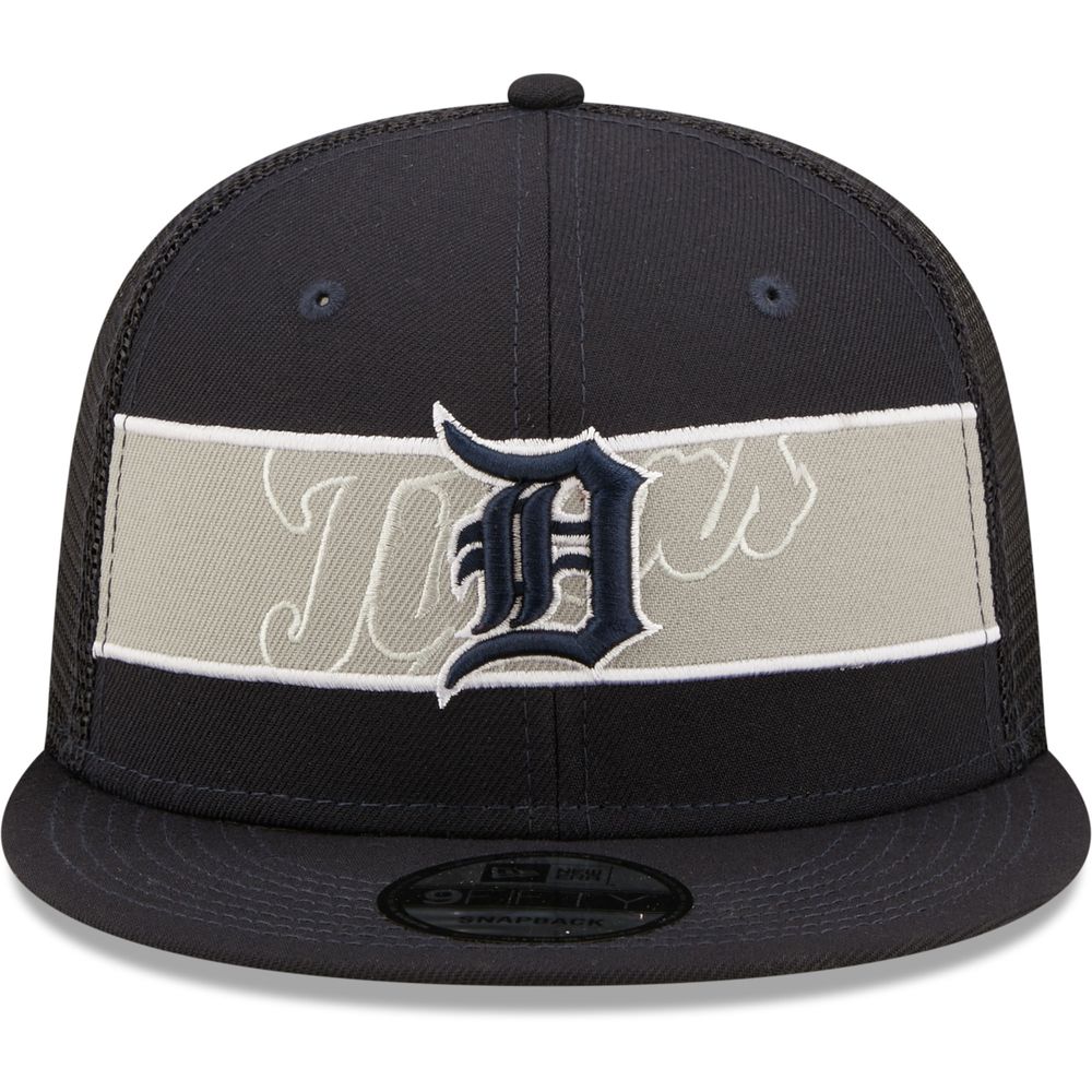 New Era Men's Navy, White Detroit Tigers Base Trucker 9FIFTY