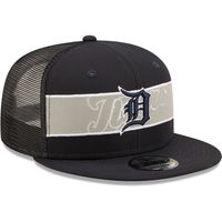 Men's New Era Gray/Navy Detroit Tigers Band 9FIFTY Snapback Hat