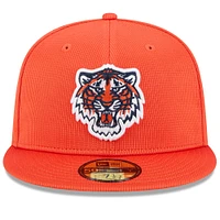 Casquette ajustée 59FIFTY pour homme New Era Orange Detroit Tigers 2025 Spring Training