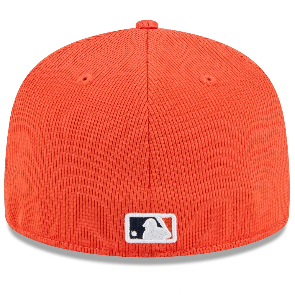 Casquette ajustée 59FIFTY pour homme New Era Orange Detroit Tigers 2025 Spring Training