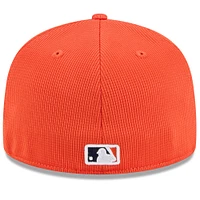 Casquette ajustée 59FIFTY pour homme New Era Orange Detroit Tigers 2025 Spring Training