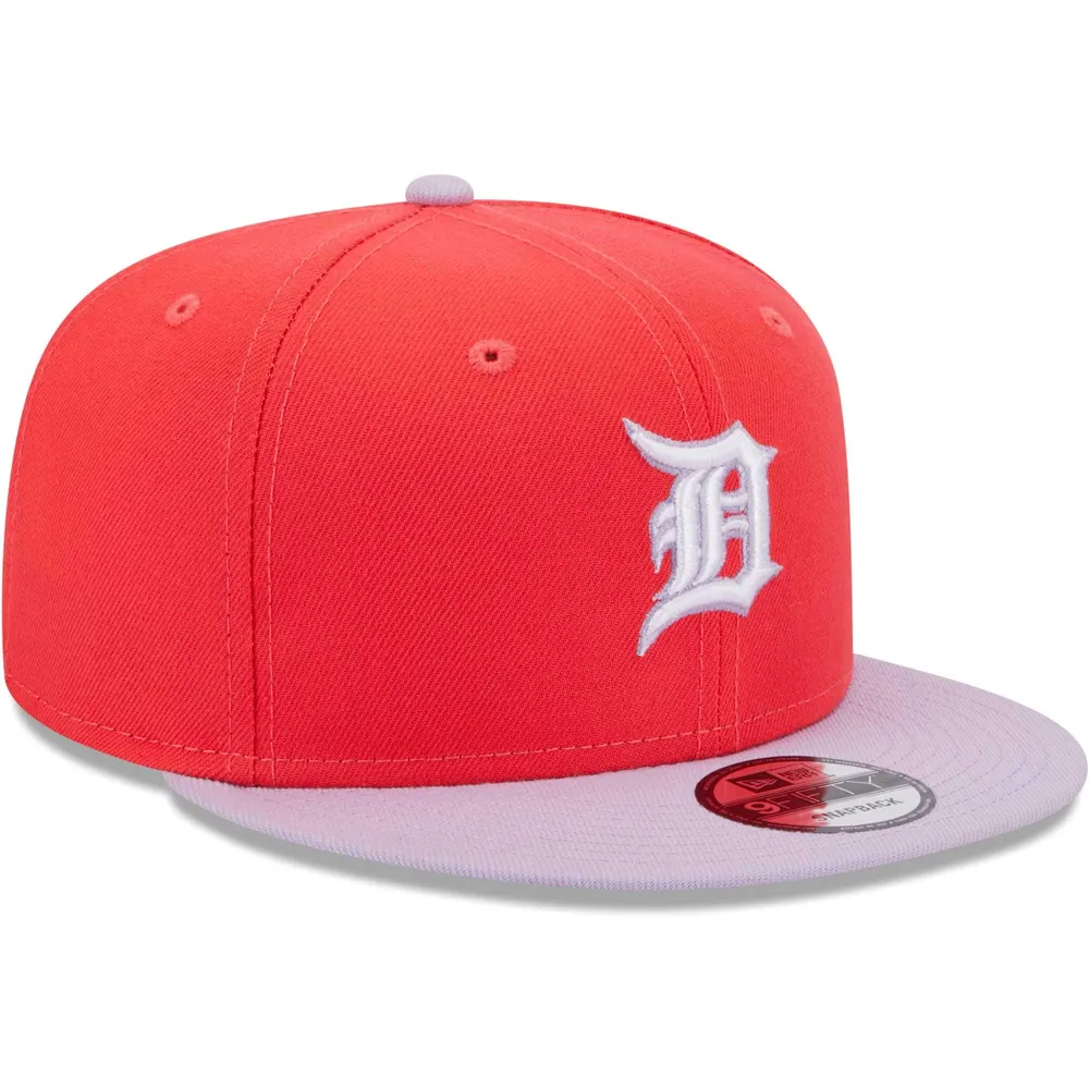 Casquette Snapback 9FIFTY Spring Basic Two-Tone pour homme Detroit Tigers New Era rouge/violet