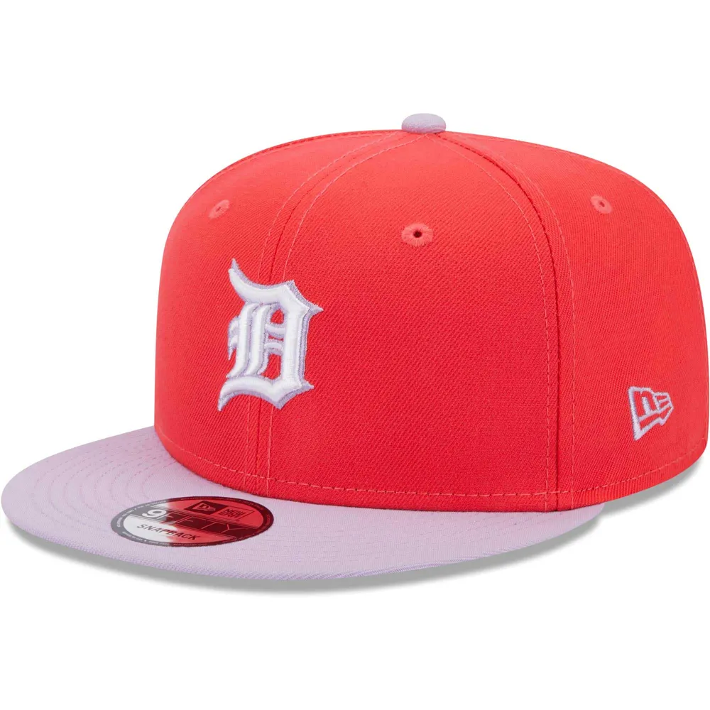 Men's New Era Red/Purple Detroit Tigers Spring Basic Two-Tone 9FIFTY Snapback Hat