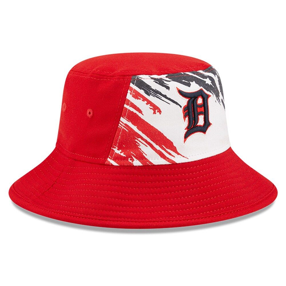 Men's New Era Red Detroit Tigers 2022 4th of July Bucket Hat