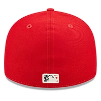 Casquette ajustée 59FIFTY à profil bas des Tigers de Detroit 2022 du 4 juillet New Era pour homme, rouge