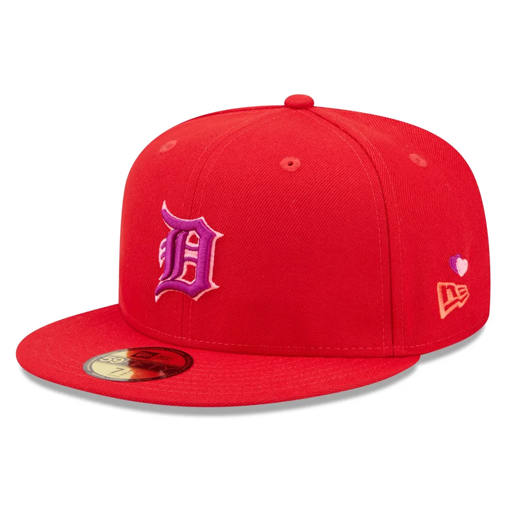 Lids Detroit Tigers New Era Purple Undervisor 59FIFTY Fitted Hat - Red