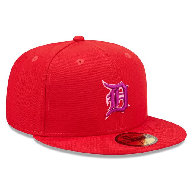 Detroit Tigers New Era Pink Undervisor 59FIFTY Fitted Hat - Brown