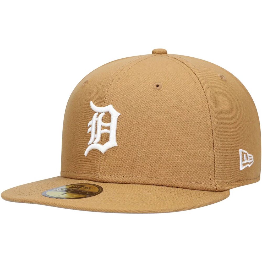 Detroit Tigers New Era Wheat 59FIFTY Fitted Hat - Tan