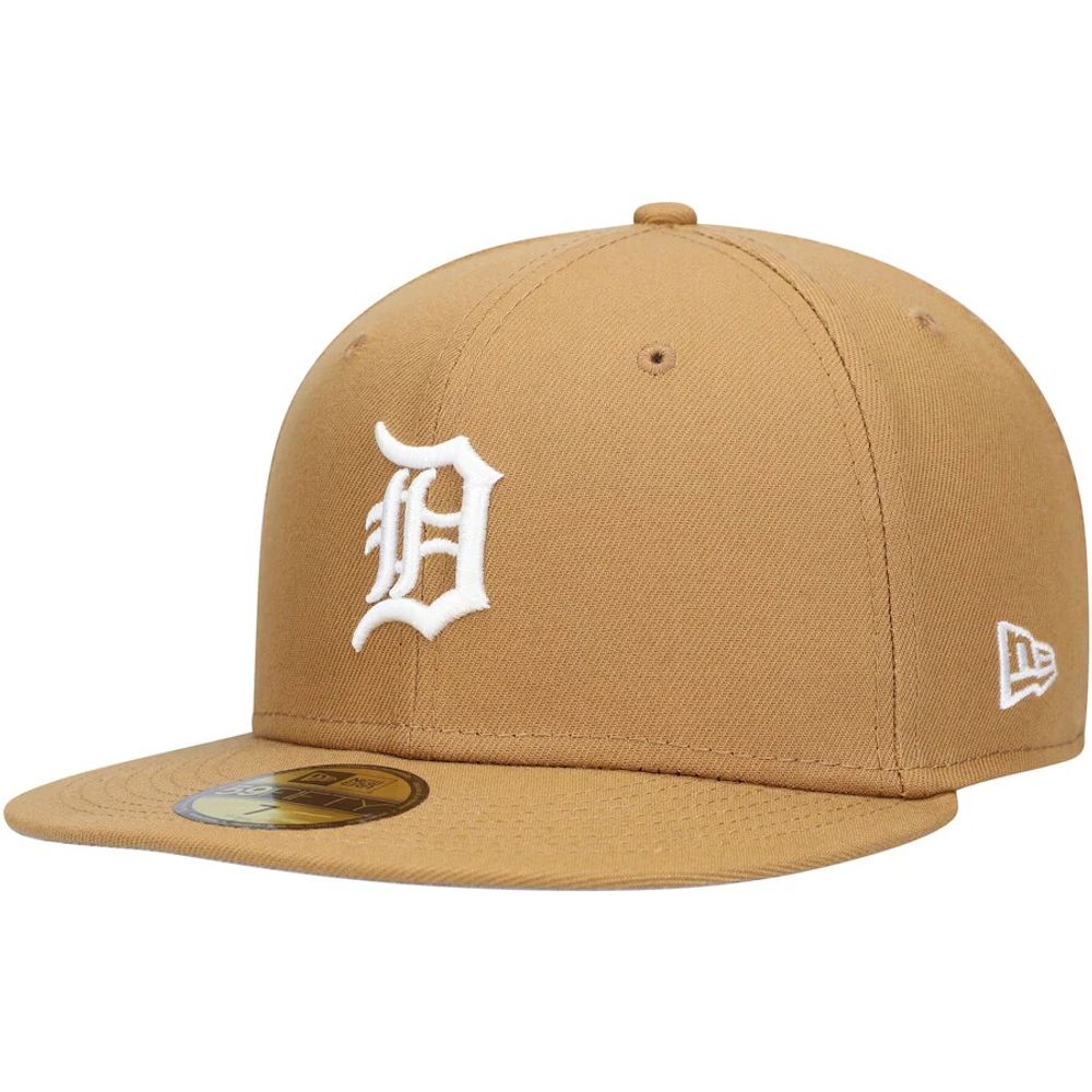 Men's New Era Tan Detroit Tigers Wheat 59FIFTY Fitted Hat