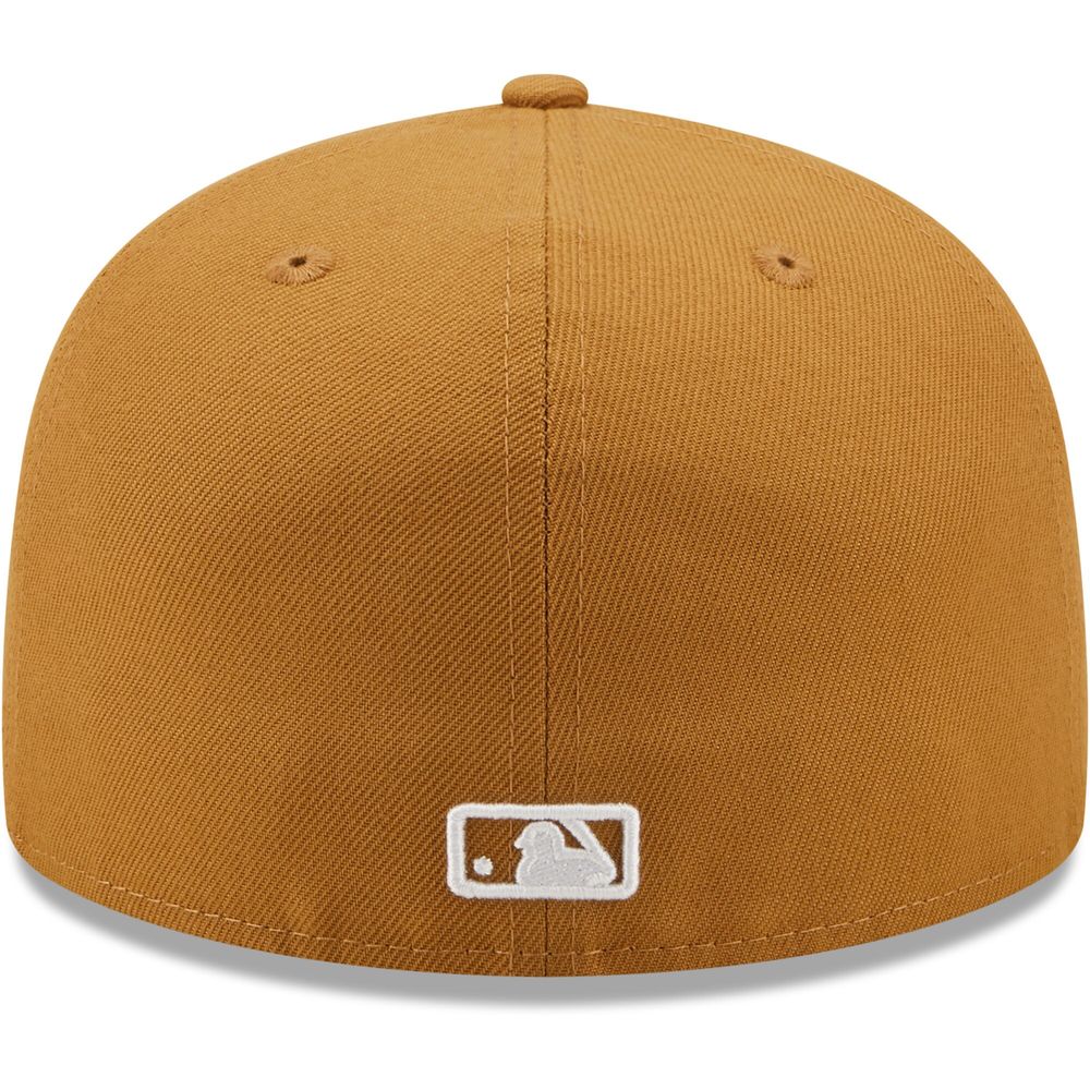 Men's New Era Tan Detroit Tigers Wheat 59FIFTY Fitted Hat