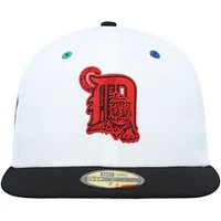 Men's New Era White/Black Detroit Tigers 2005 MLB All-Star Game Primary Eye 59FIFTY Fitted Hat