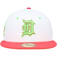 Casquette ajustée New Era Detroit Tigers 1968 World Series Strawberry Lolli 59FIFTY pour homme, blanc/corail