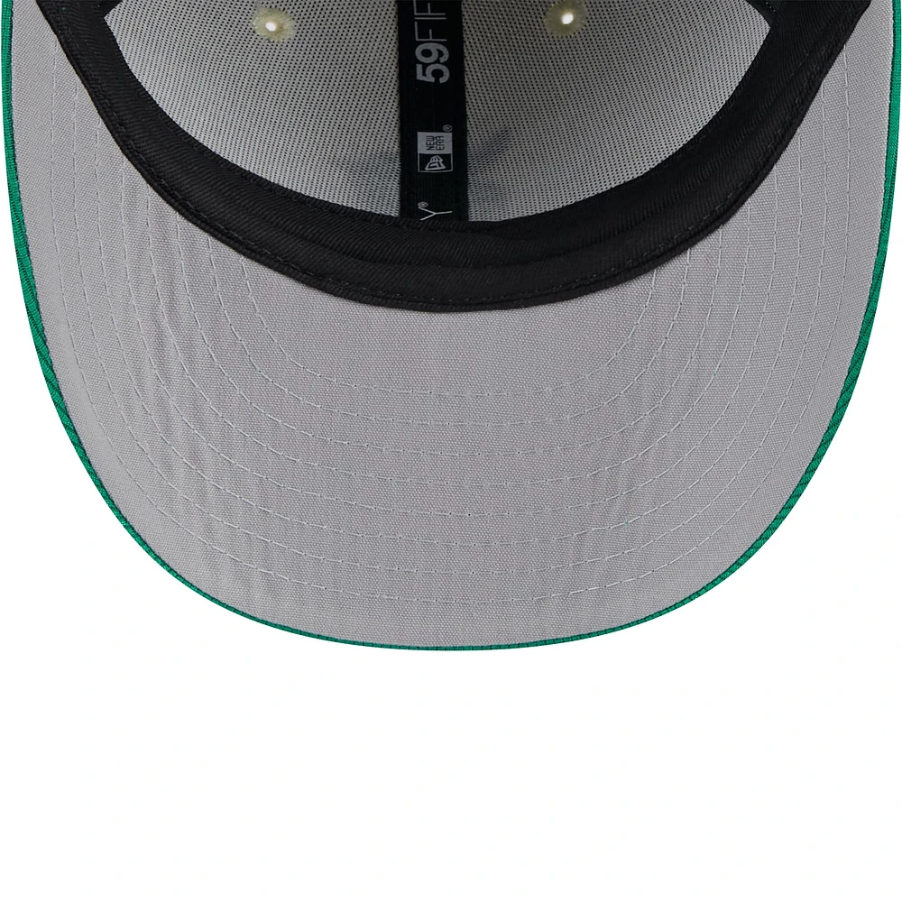 Casquette ajustée 59FIFTY Low Profile pour hommes des Detroit Tigers 2024 de la Saint-Patrick New Era, blanc/vert