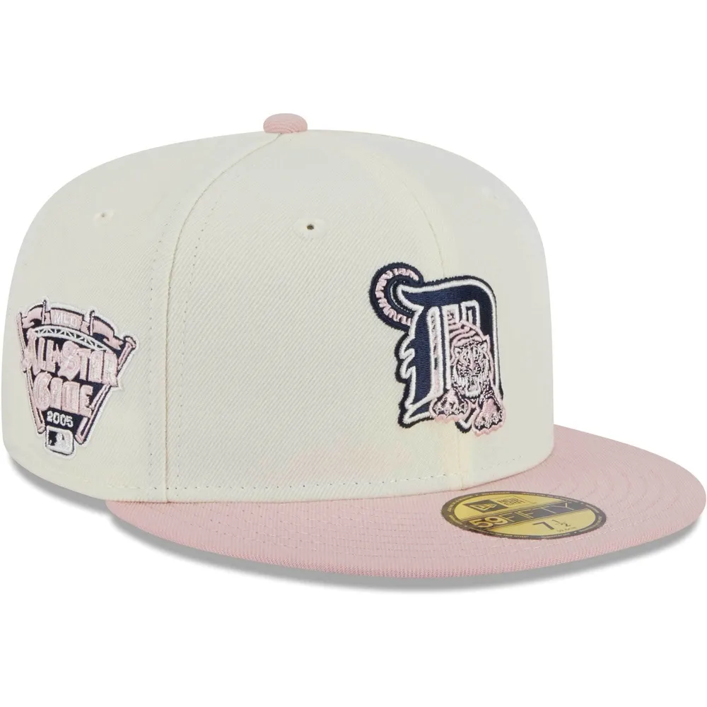 New Era Men's New Era White/Pink Detroit Tigers Chrome Rogue 59FIFTY Fitted  Hat