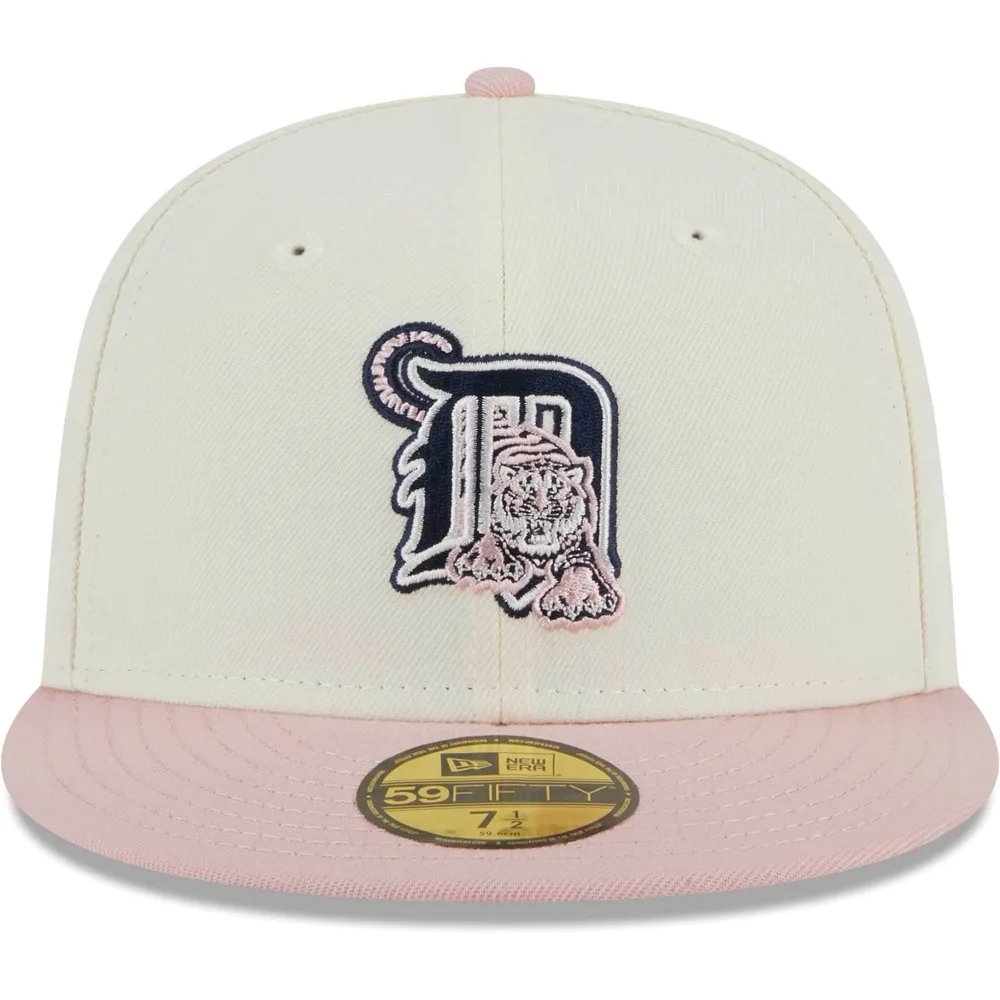 Men's New Era White/Pink San Diego Padres Chrome Rogue 59FIFTY Fitted Hat