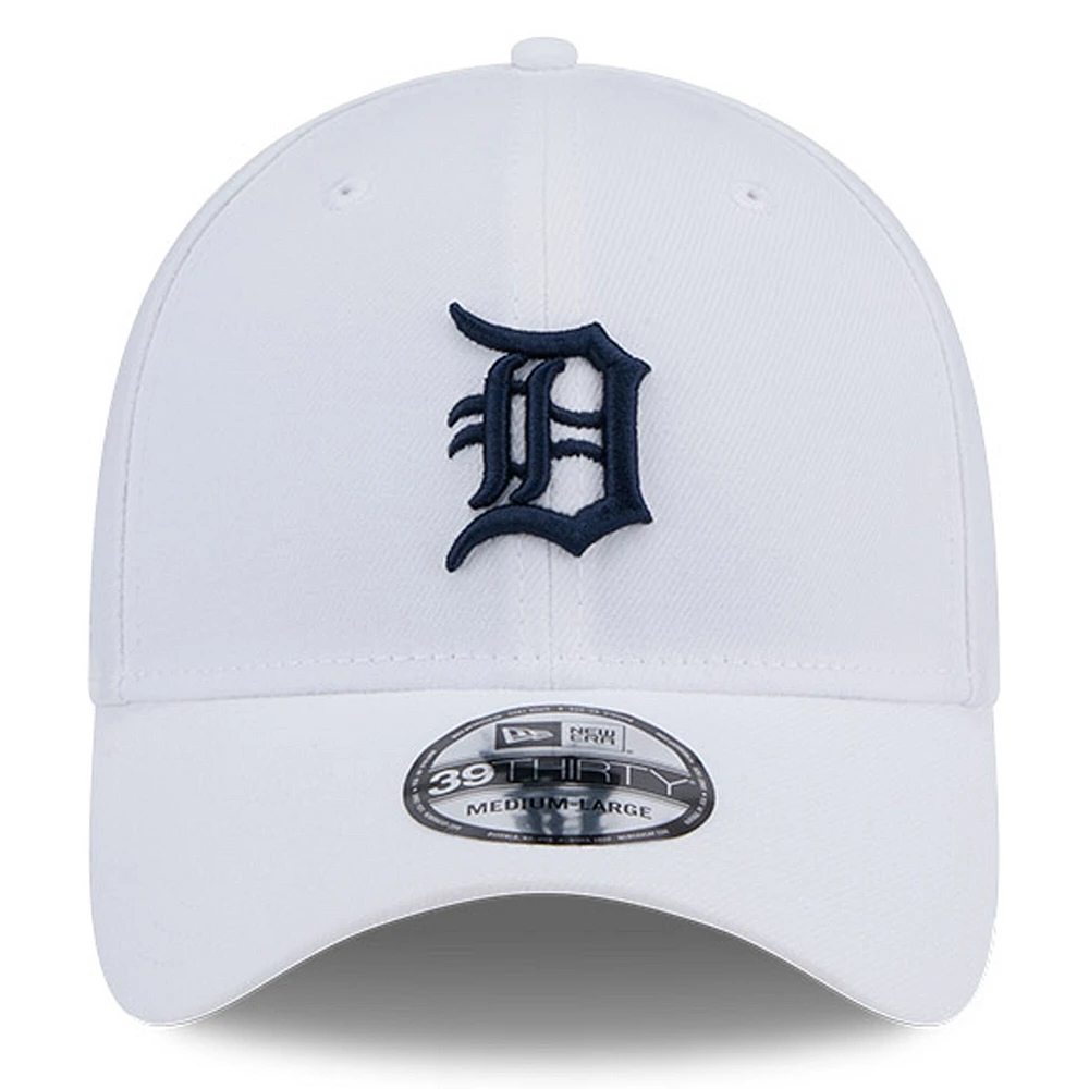 Casquette 39THIRTY Flex blanche Detroit Tigers de New Era pour homme