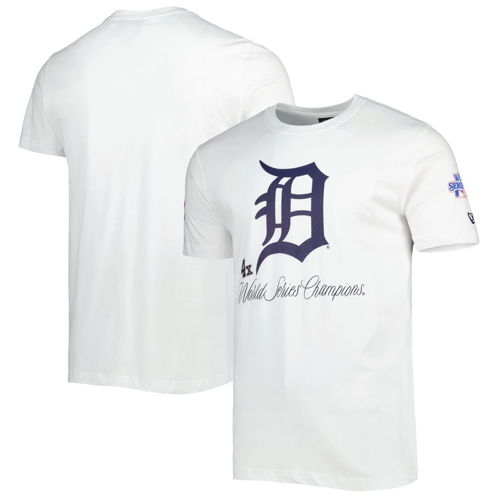 Men's New Era White Detroit Tigers Historical Championship T-Shirt